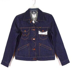 Wrangler Denim Jean Jacket Women's Size XS Blue Western Cotton